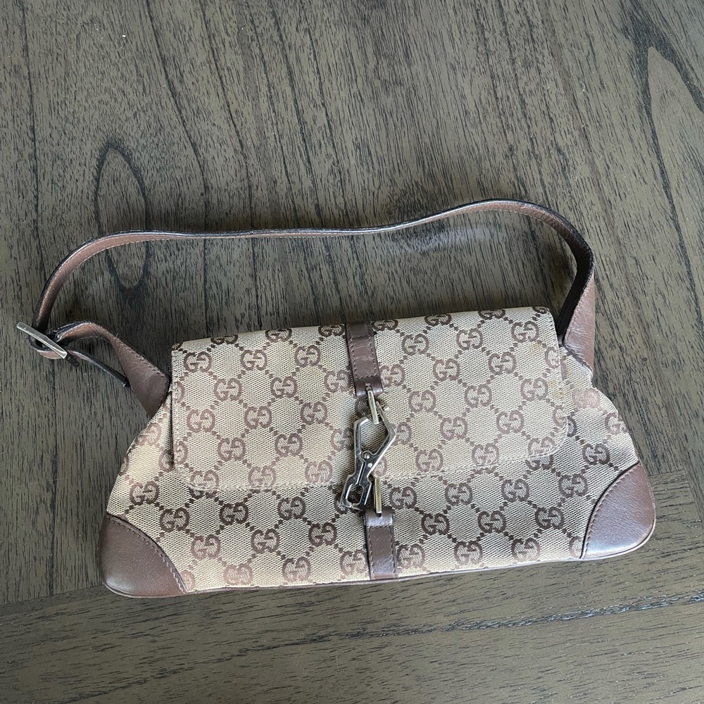 Authentic Gucci Logo Small Jackie O Hobo